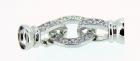 Chiusura in argento 925 rodiato con zirconi cod.3045